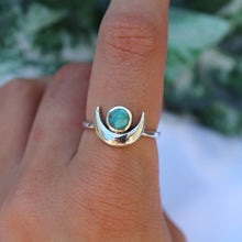 Load image into Gallery viewer, Turquoise Horn Ring
