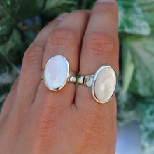 Load image into Gallery viewer, Sterling Silver Mother of Pearl Large Oval
