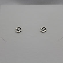 Load image into Gallery viewer, Sterling Silver Om Sign Studs
