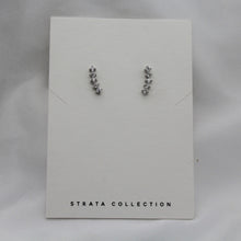 Load image into Gallery viewer, Sterling Silver Jewel Line Studs
