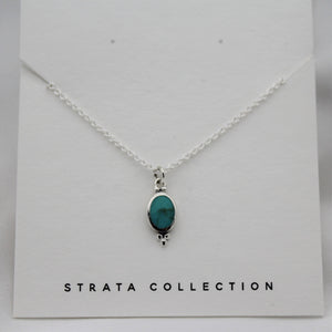 Sterling Silver Turquoise Oval