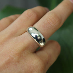 Sterling Silver Dome Chunky Ring