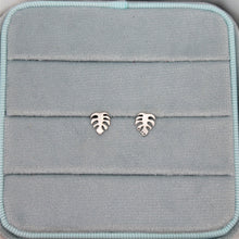 Load image into Gallery viewer, Sterling Silver Fern Leaf Studs
