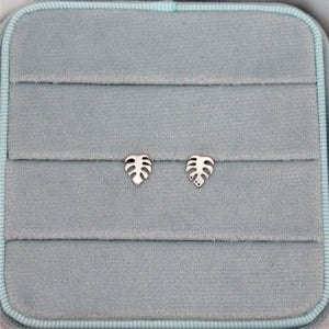 Sterling Silver Fern Leaf Studs