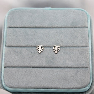 Sterling Silver Fern Leaf Studs