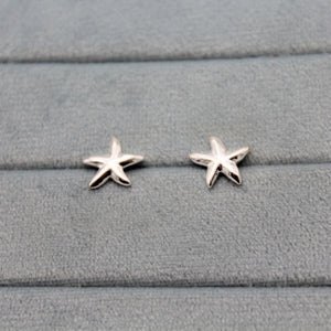 Sterling Silver Starfish Studs