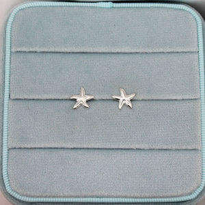 Sterling Silver Starfish Studs