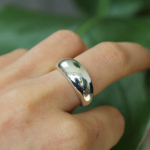 Sterling Silver Dome Chunky Ring