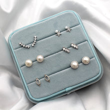 Load image into Gallery viewer, Sterling Silver Pearl Starfish Studs
