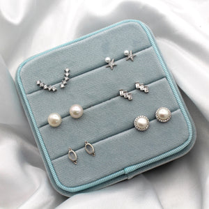 Sterling Silver Pearl Starfish Studs