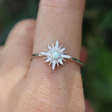 Load image into Gallery viewer, Sterling Silver Opal North Star Ring
