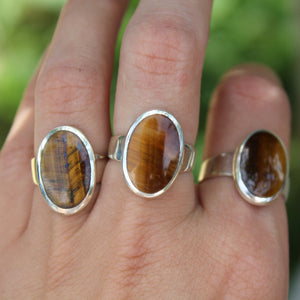 Sterling Silver Tigers Eye Ring