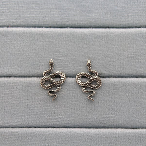 Sterling Silver Snake Wiggle Studs