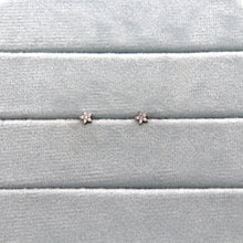 Load image into Gallery viewer, Sterling Silver Dainty Jewel Flower Studs
