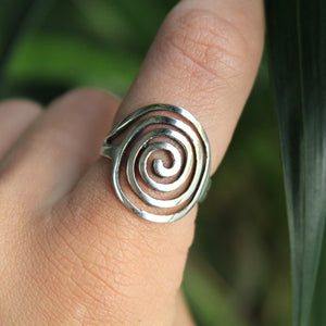 Sterling Silver Spiral Ring