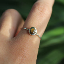 Load image into Gallery viewer, Sterling Silver Tigers Eye Stacking Circle
