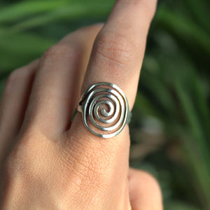 Sterling Silver Spiral Ring