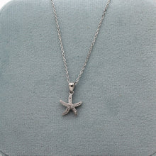 Load image into Gallery viewer, Sterling Silver Starfish Jewel Necklace
