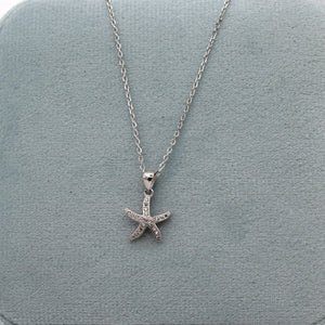 Sterling Silver Starfish Jewel Necklace