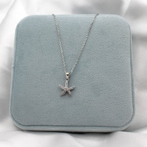 Sterling Silver Starfish Jewel Necklace