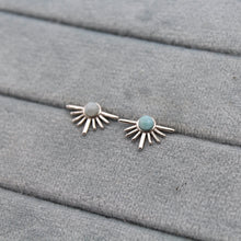 Load image into Gallery viewer, Sterling Silver Larimar Sunset Stud
